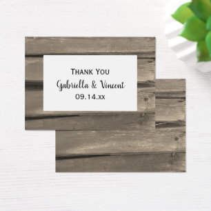 Country Barn Wood Wedding Favour Tags