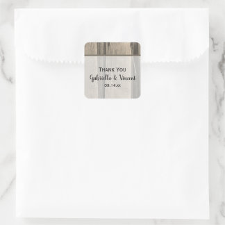 Country Barn Wood Wedding Thank You Favour Tag