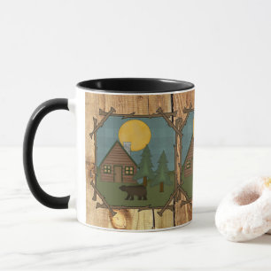 Country bear Cabin fun coffee mug