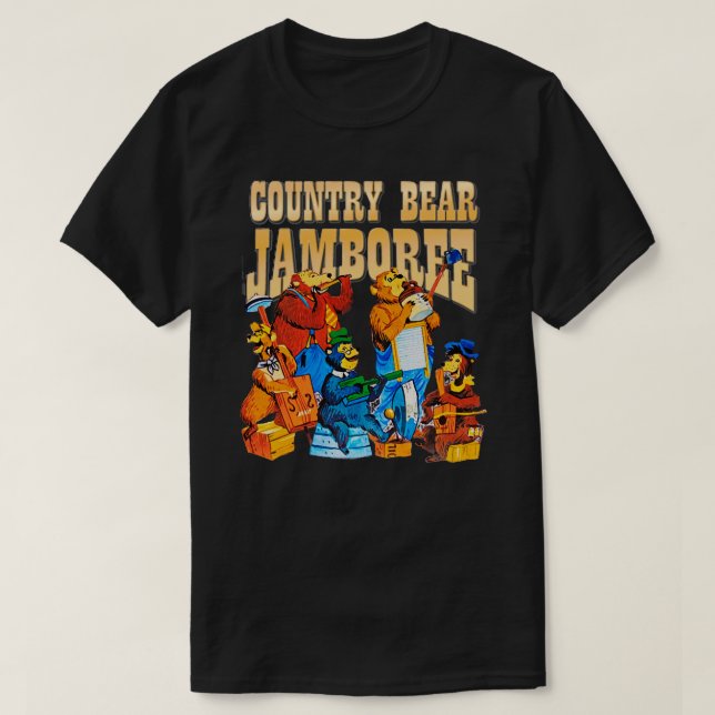Country Bear Jamboree Vintage Retro T-Shirt (Design Front)