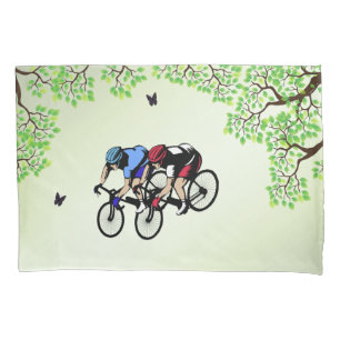 Country Bicycle Race Pillowcase