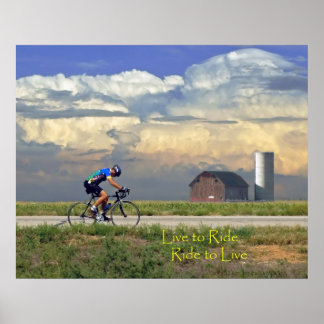Country bike ride poster