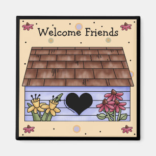 Country Birdhouse Fridge Magnet