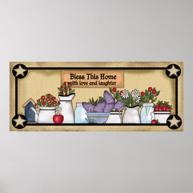 Country Bless this house poster (Front)