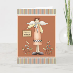 Country Blessings Soft Prim Greeting Card