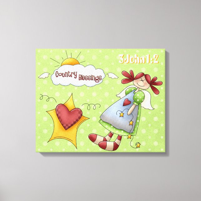 Country Blessings Wrapped Canvas (Front)