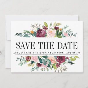 Country Bloom   Floral WEDDING Photo save the date