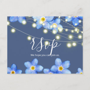 Country Blue Forget-Me-Nots RSVP Postcard
