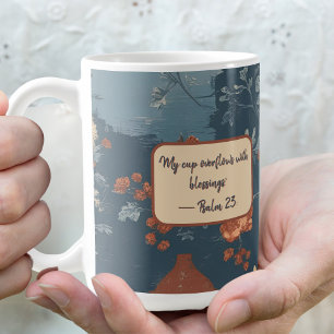 Country Blue Rust Rustic Farmhouse Customisable Coffee Mug