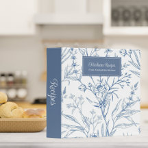 Country Blue & White Floral Heirloom Recipe