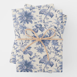 Country Blue Wrapping Paper