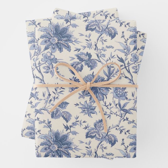 Country Blue  Wrapping Paper (In situ)