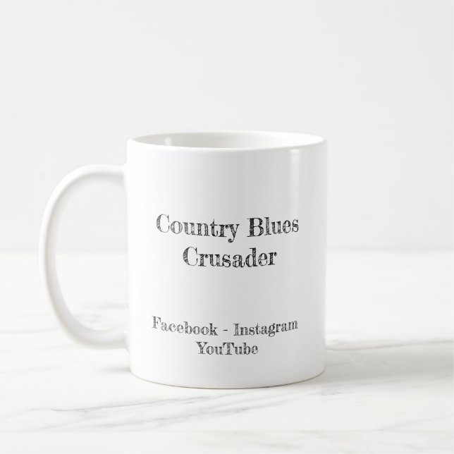 Country Blues Crusader Classic Mug, 325 ml Coffee Mug (Left)