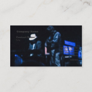 Country Blues Musicians Shadowy Impression Business Card