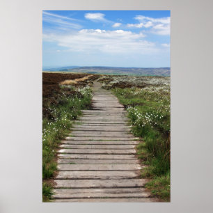 Country Boardwalk Pathway Poster