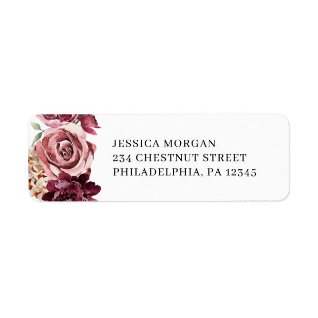 Country Boho Return Address Label (Front)
