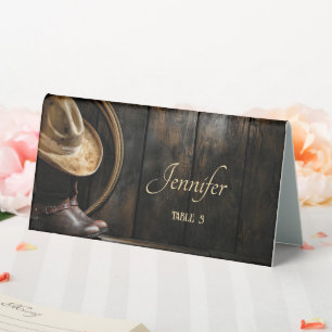 Country Boots, Hat & Barnwood Wedding