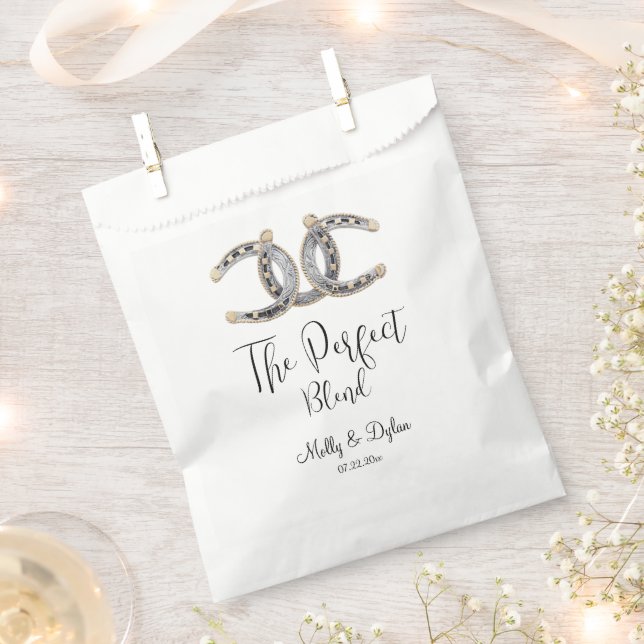 Country Boots Hat Horseshoes Wedding Favour Bags (Clipped)