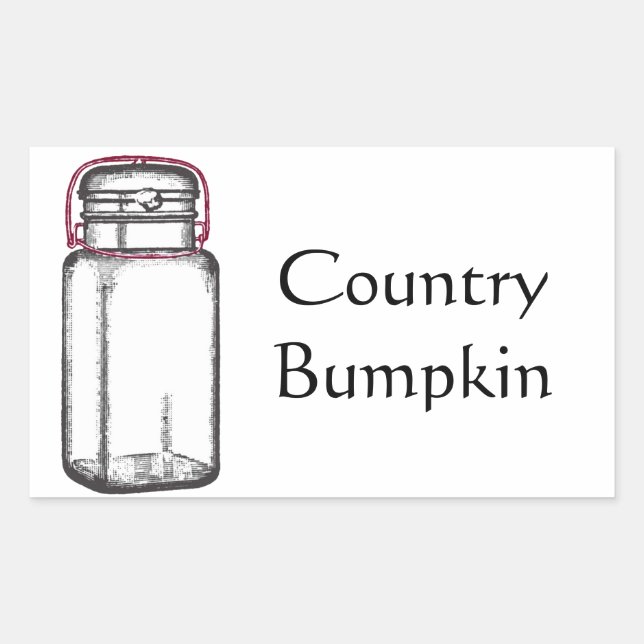 Country Bumpkin Rectangular Sticker (Front)