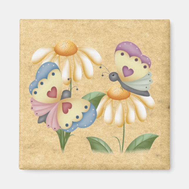 Country Butterflies Magnet (Front)