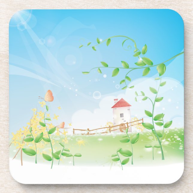 Country Butterfly Coaster (Front)