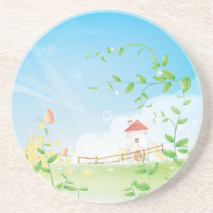 Country Butterfly Coaster