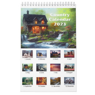 Country Calendar 2023 Wall Calendar