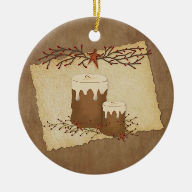 Country Candles Ornament (Front)