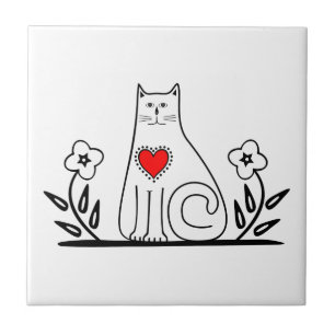 Country Cat Tile