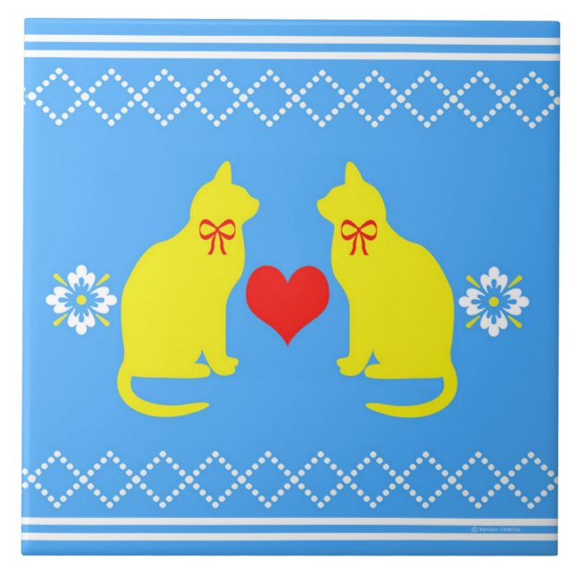 Country Cats Tile (Front)