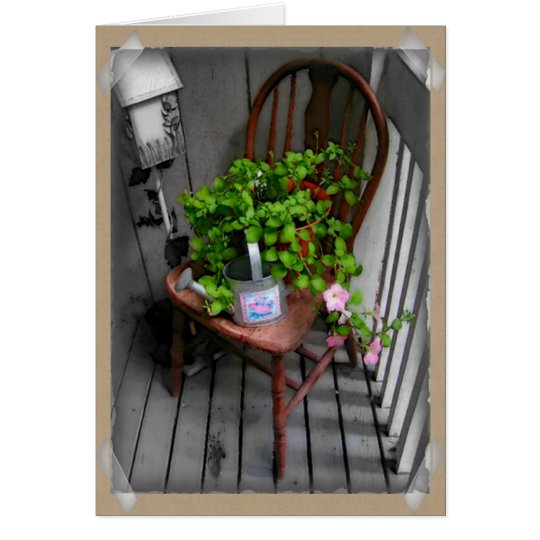 Country Chair Birthday Card