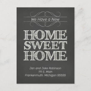 Country Change of Address Announcement Postcard