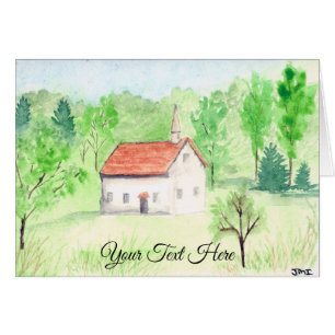 Country Chapel Greeting Card