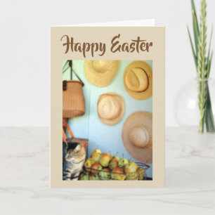 COUNTRY CHARM AND BONNETS FOR ***EASTER*** HOLIDAY CARD