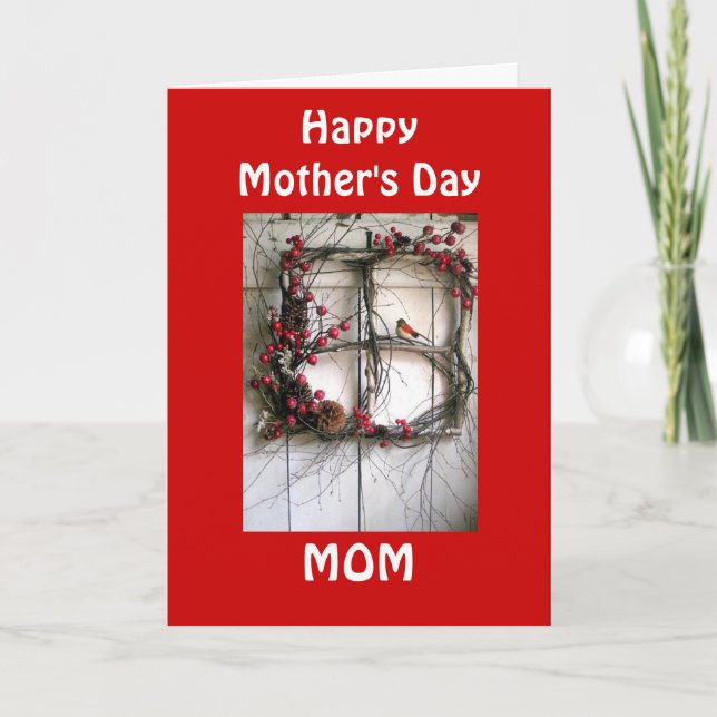 COUNTRY CHARM AND LOVE TO MOM ON MOTHER'S DAY CARD (Front)