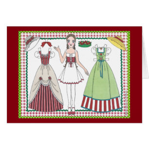 Country Charm Paper Doll Card by Alina Kolluri