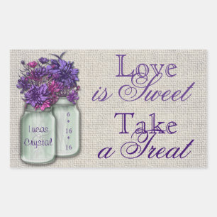 Country Charm Purple Candy Buffet Sticker