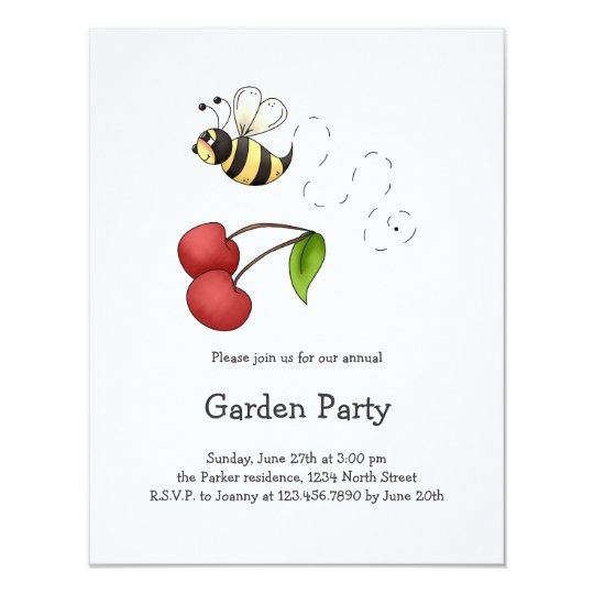 Country Cherries · Bee & Cherries Card