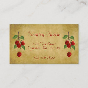Country Cherries Business Card