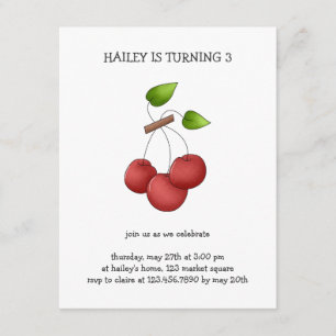 Country Cherries · Cherries Invitation