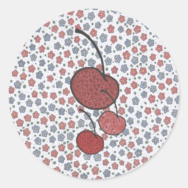 Country Cherries Sticker (Front)