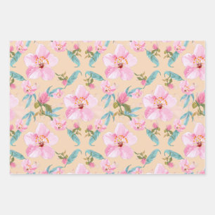 Country cherry blossom japanese wrapping paper sheet