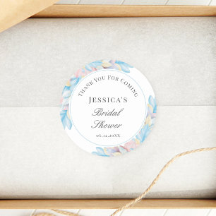 Country Chic Bridal Shower Thank You For Coming  Classic Round Sticker