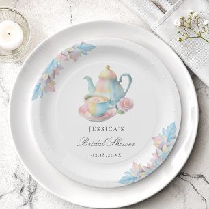 Country Chic Bridal Tea Party Bridal Shower Paper Plate