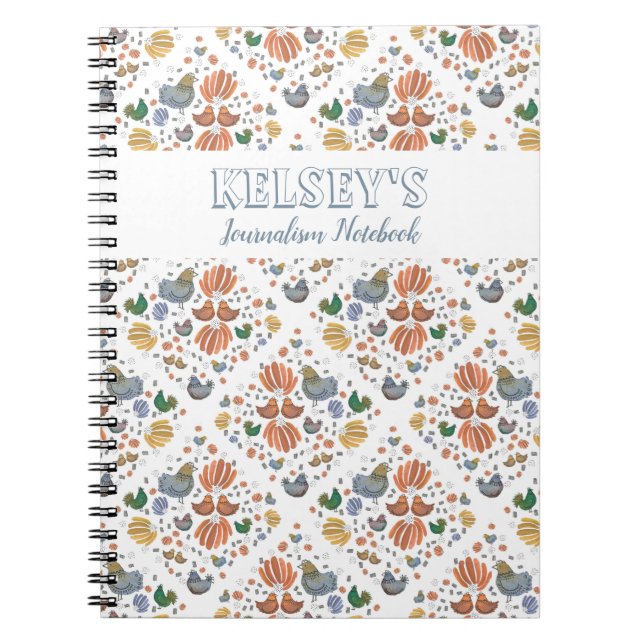Country Chic Chickens Notebook (Front)
