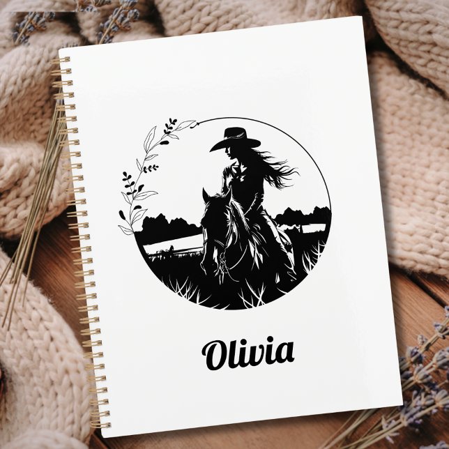 Country Chic Horse Cowgirl Western Personalised Planner (Creator Uploaded)