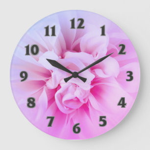 Country Chic Pink Dreamy Dhalia Clock