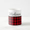 Country Chic Red Black Plaid Custom Name