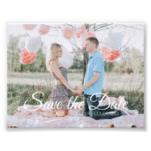 Country Chic    Save the Date Photo Print