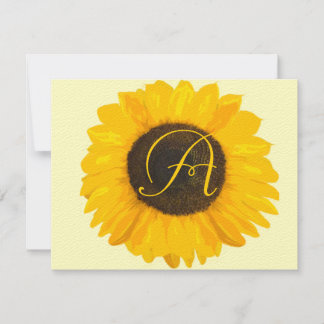 Country Chic Sunflower Response Card